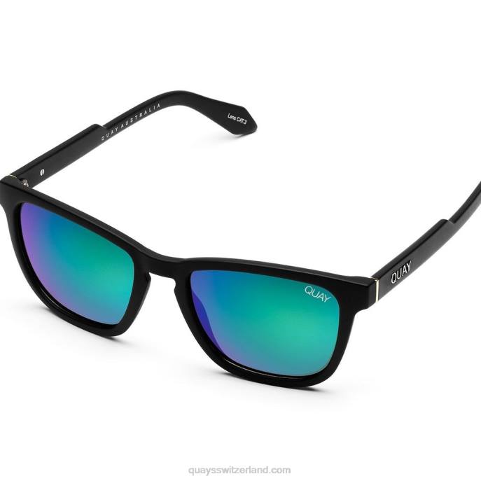 festverdrahtet groß 00HB1010 mattschwarz/navy polarisiertQuay - Quay brille