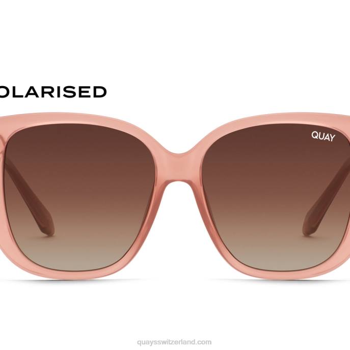 Quay sonnenbrille - immer danach 00HB1008 milchig rosa/braun polarisiertQuay
