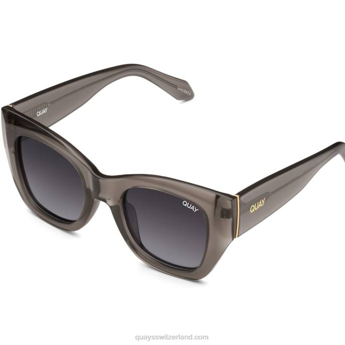nach Stunden Abschrägung 00HB992 kristallschwarz/rauch polarisiertQuay - Quay brille