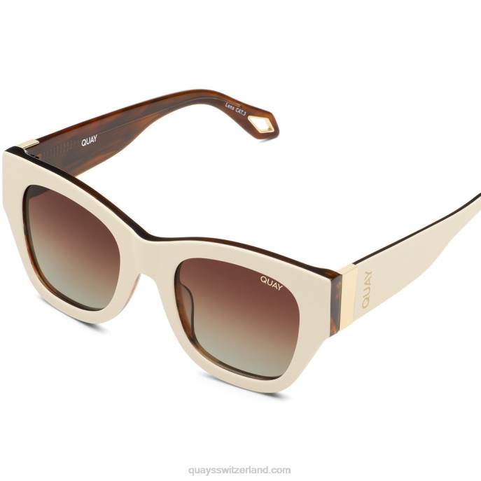 nach Stunden Luxus 00HB995 weiß schildpatt/braun polarisiertQuay - Quay brille