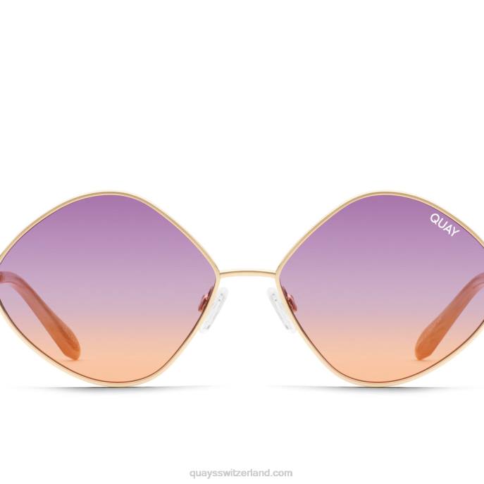 Quay sonnenbrille - Es ist ein Blick 00HB673 gold/lila bis orangeQuay