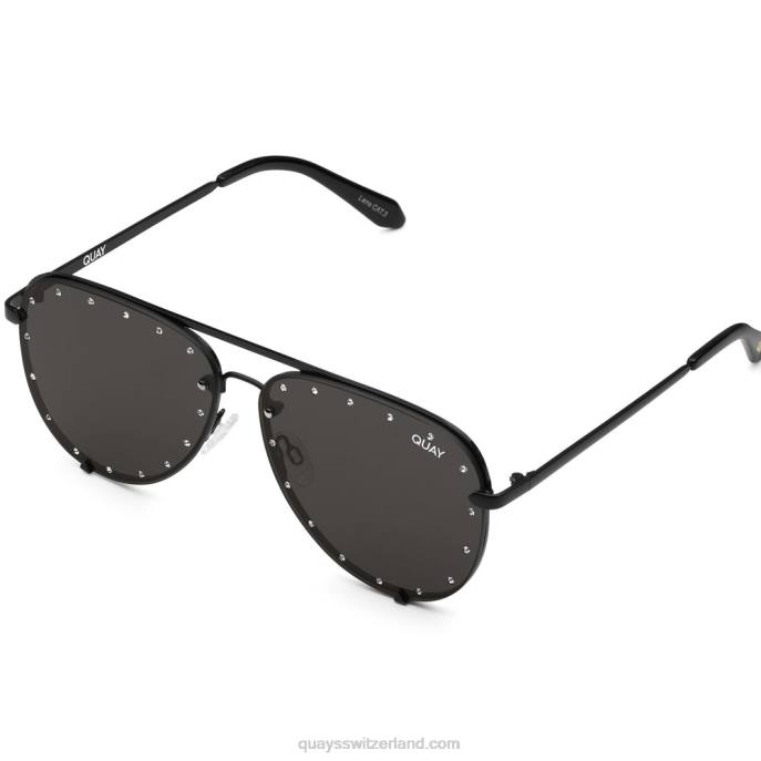 Quay sonnenbrille - High Key Strass extra groß 00HB965 SchwarzQuay