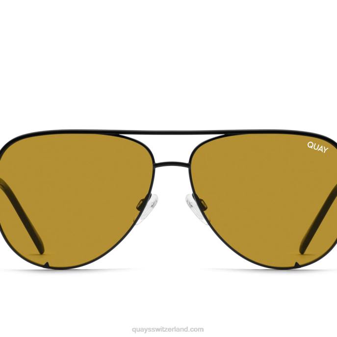 Quay sonnenbrille - High Key extra groß 00HB649 schwarze OliveQuay