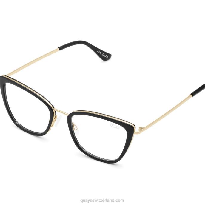 Quay sonnenbrille - Klicken Sie auf Köder 00HB697 schwarz/klarbltQuay