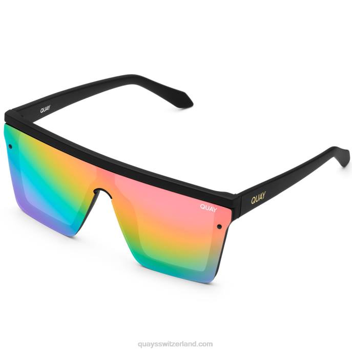 Quay sonnenbrille - Nachsicht 00HB634 mattschwarz/regenbogenQuay