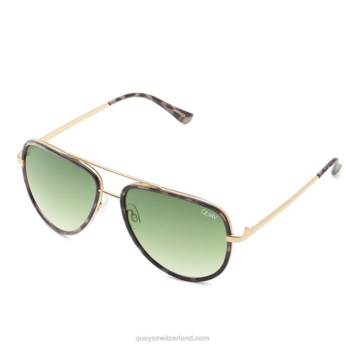 Quay sonnenbrille - alles im großen 00HB667 Milkycamo/grnfdQuay