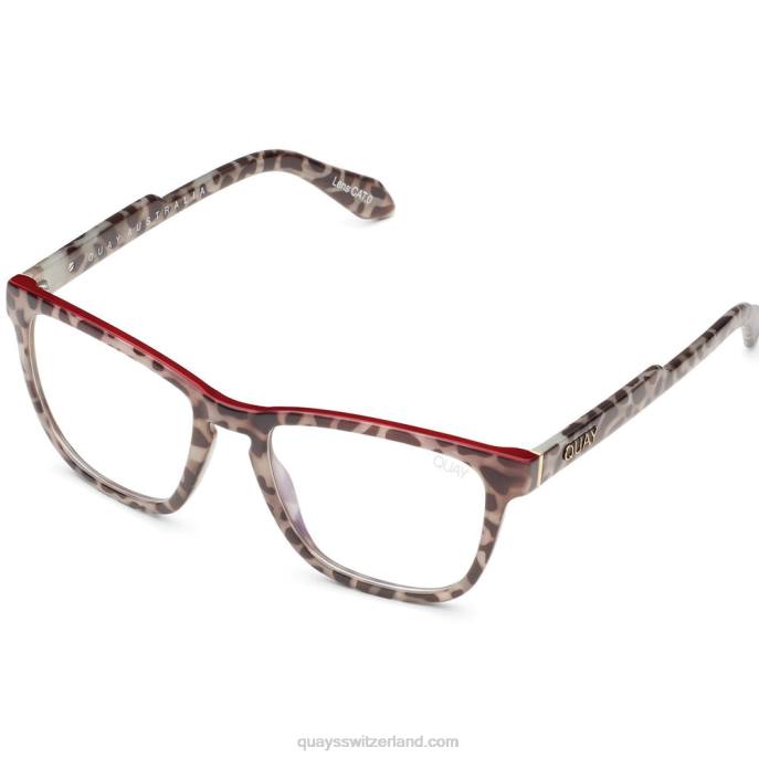 Quay sonnenbrille - festverdrahtet groß 00HB688 mlkytortred/clrbltQuay