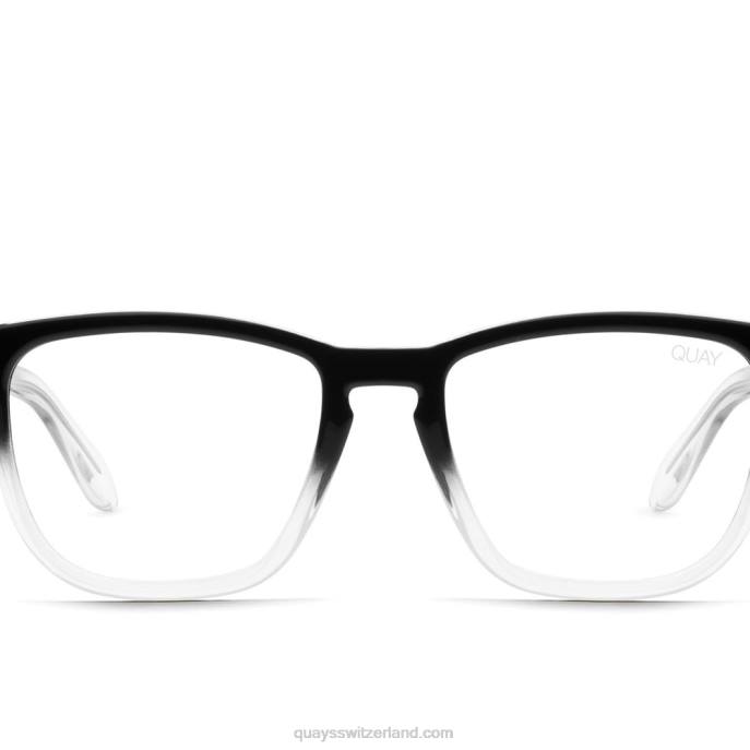 festverdrahtet groß 00HB690 blkclr/clrbltQuay - Quay brille