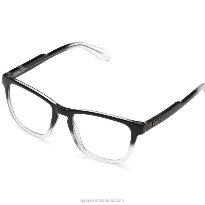 festverdrahtet groß 00HB690 blkclr/clrbltQuay - Quay brille
