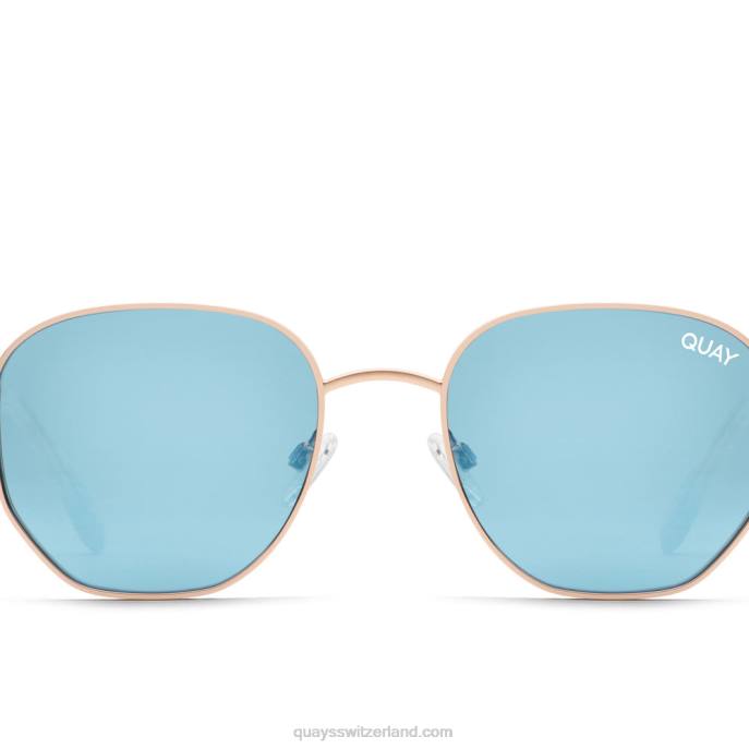 Quay sonnenbrille - große Zeit 00HB679 rosa/blauQuay