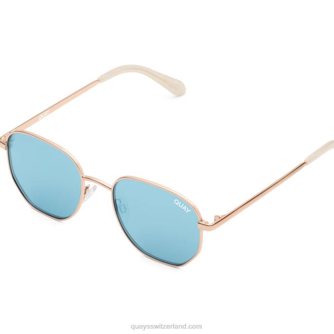 Quay sonnenbrille - große Zeit 00HB679 rosa/blauQuay