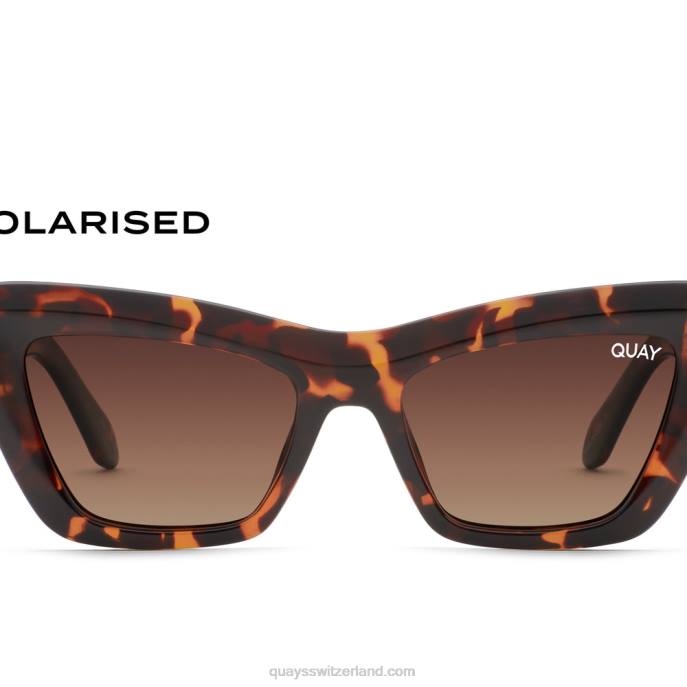 Quay sonnenbrille - im Radio 00HB983 schildpatt/braun orange polarisiertQuay