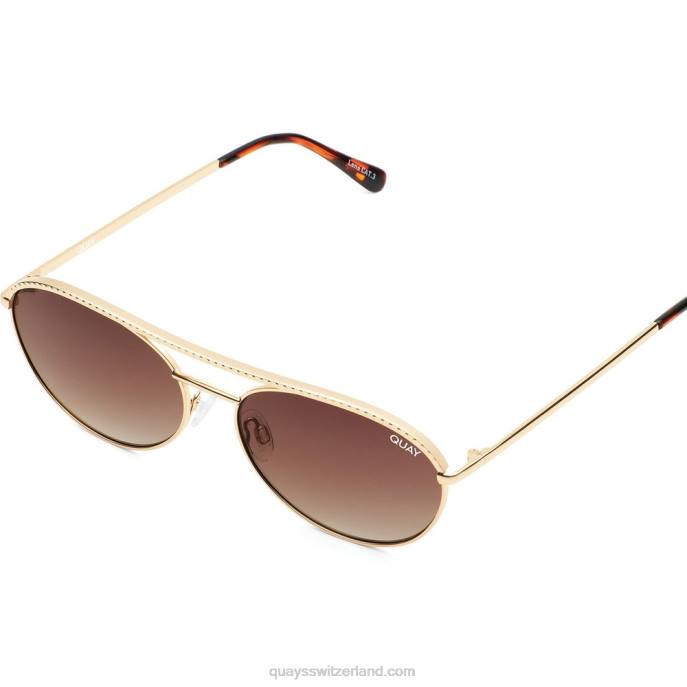 Quay sonnenbrille - leicht zu erheitern 00HB664 gld/brnQuay