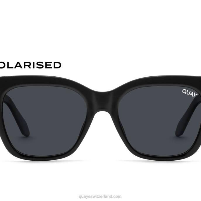 Quay sonnenbrille - markiere mich 00HB980 schwarz/rauch polarisiertQuay