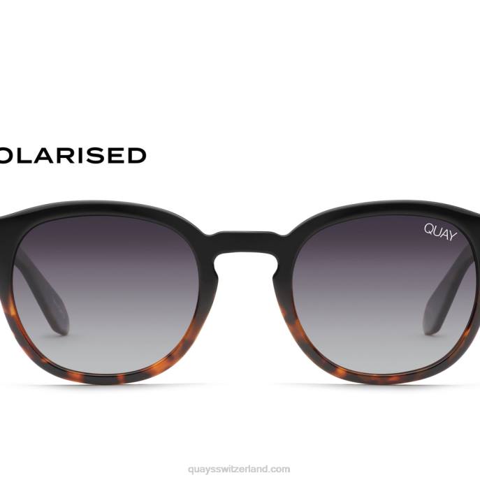 weitergehen 00HB970 schwarze Schildkröte/RauchQuay - Quay brille