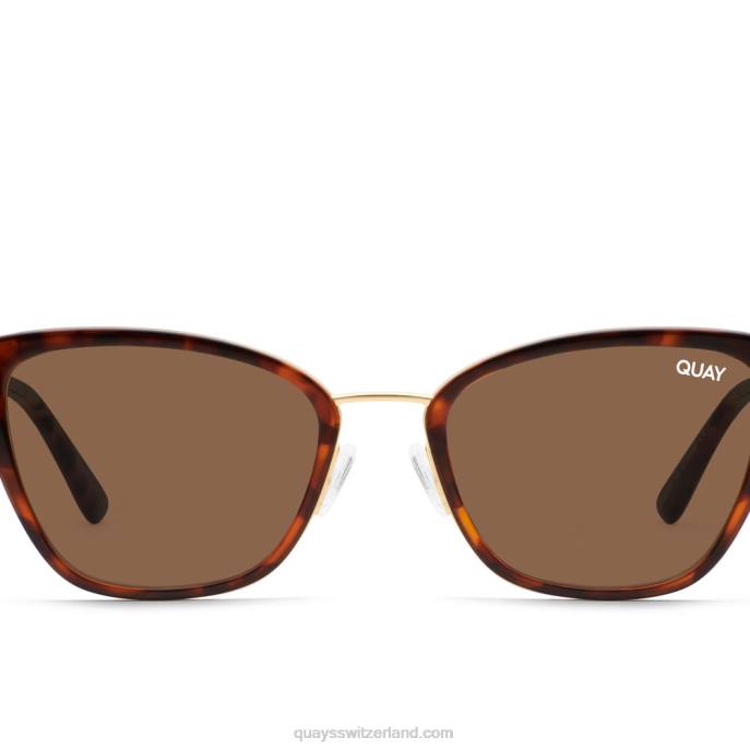 Quay sonnenbrille - Clickbait rx 00HB266 schildpatt/braun rxQuay