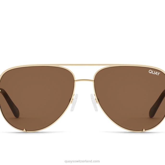 High-Key-Empfang 00HB220 gold/braun rxQuay - Quay brille