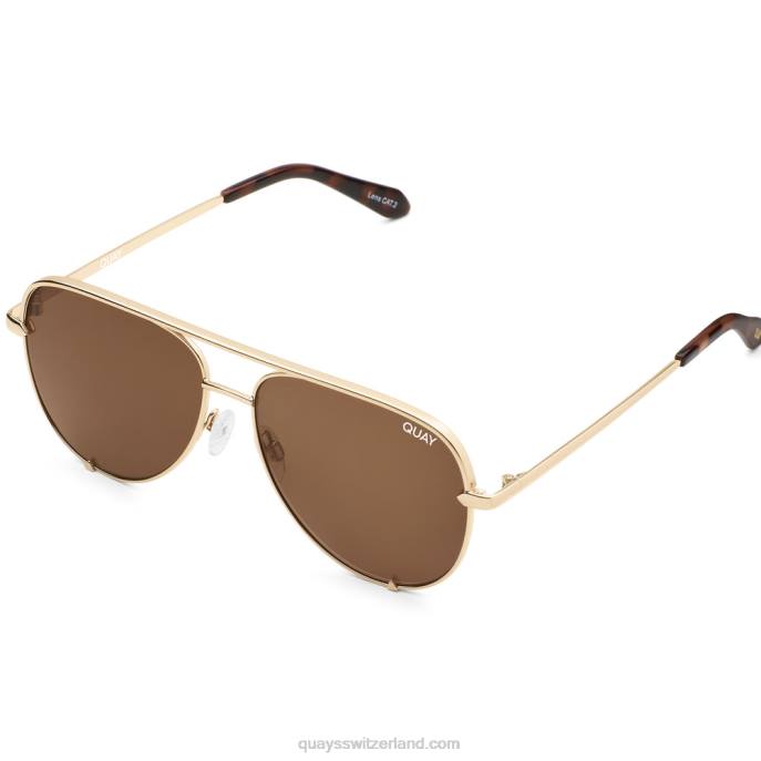 High-Key-Empfang 00HB220 gold/braun rxQuay - Quay brille