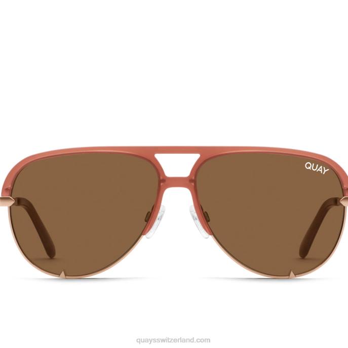 Quays Switzerland - High-Key-Remix-RX 00HB252 milchig rosa/braun rxQuay