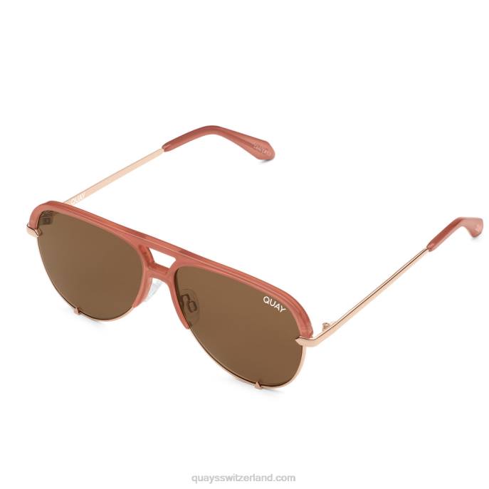 Quays Switzerland - High-Key-Remix-RX 00HB252 milchig rosa/braun rxQuay