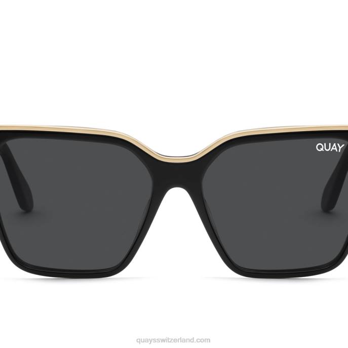 Level aufwärts rx 00HB196 schwarz gold/rauch rxQuay - Quay brille