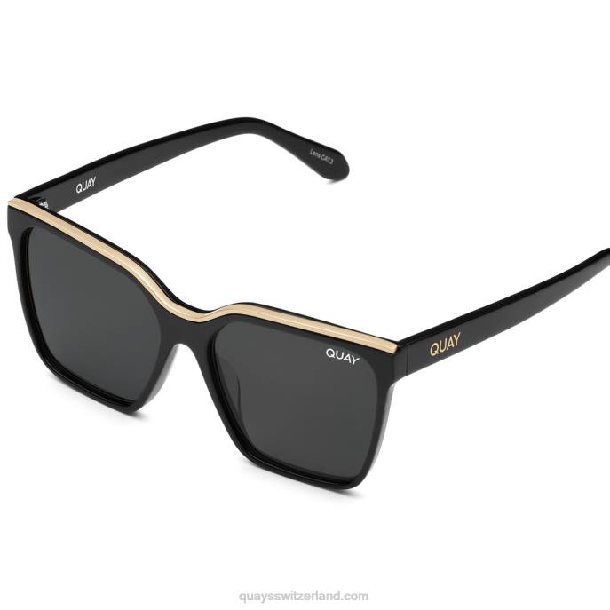 Level aufwärts rx 00HB196 schwarz gold/rauch rxQuay - Quay brille