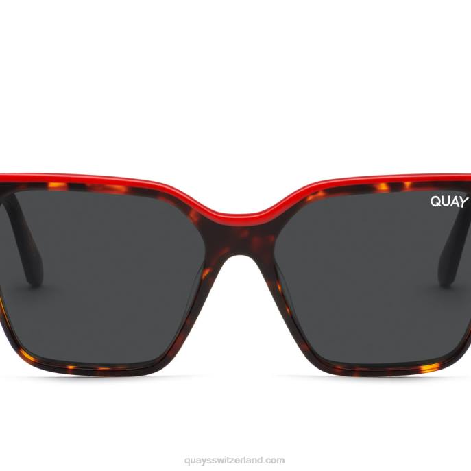Quay sonnenbrille - Level aufwärts rx 00HB197 schildpattrot/rauch rxQuay