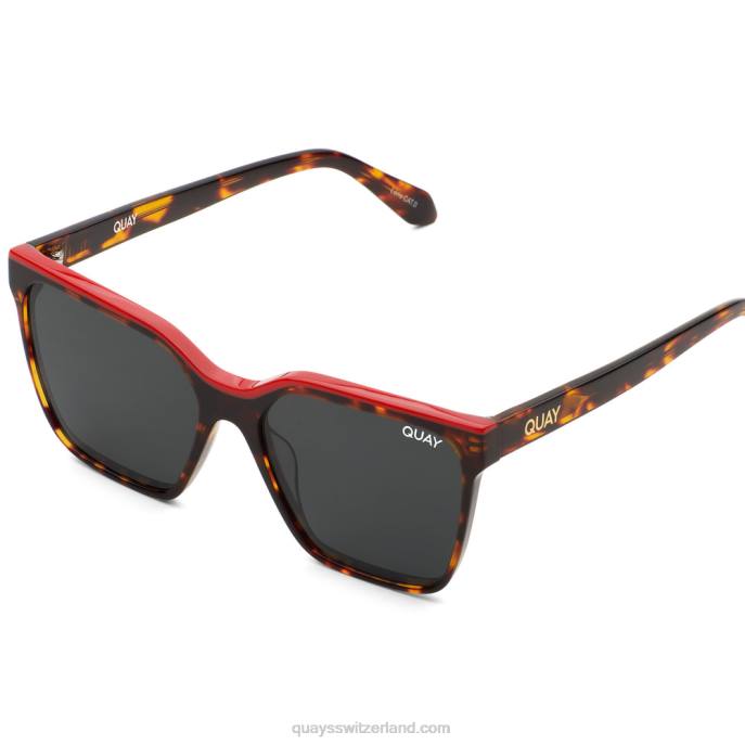 Quay sonnenbrille - Level aufwärts rx 00HB197 schildpattrot/rauch rxQuay