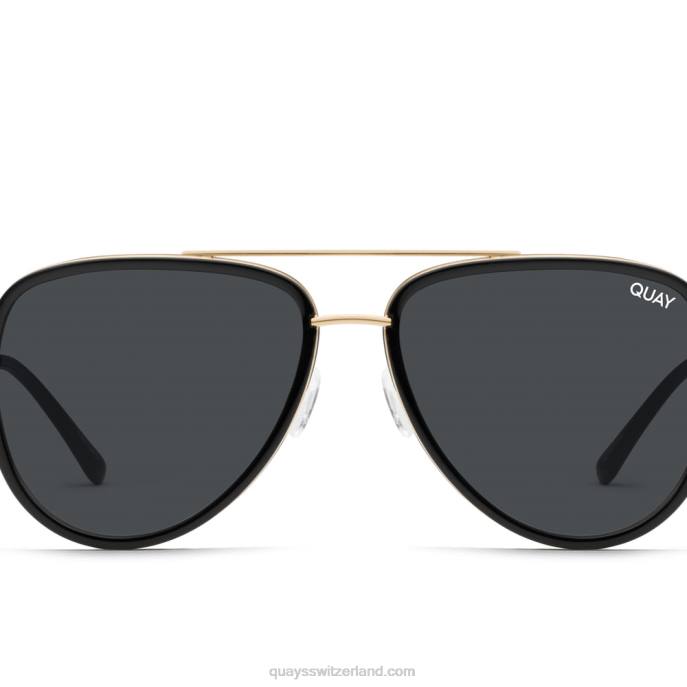 Quay sonnenbrille - alles in großem rx 00HB245 schwarz/rauch rxQuay