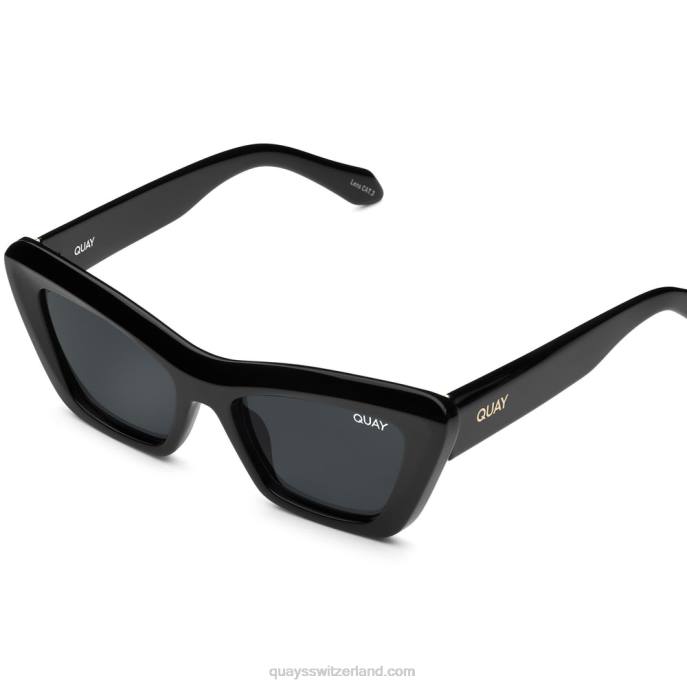 Quay sonnenbrille - auf dem radio rx 00HB260 schwarz/rauch rxQuay