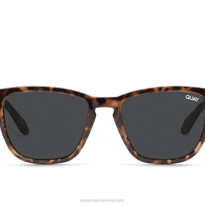 Quay sonnenbrille - fest verdrahteter Empfang 00HB281 Schildkröte/Rauch rxQuay