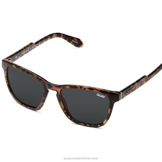 Quay sonnenbrille - fest verdrahteter Empfang 00HB281 Schildkröte/Rauch rxQuay