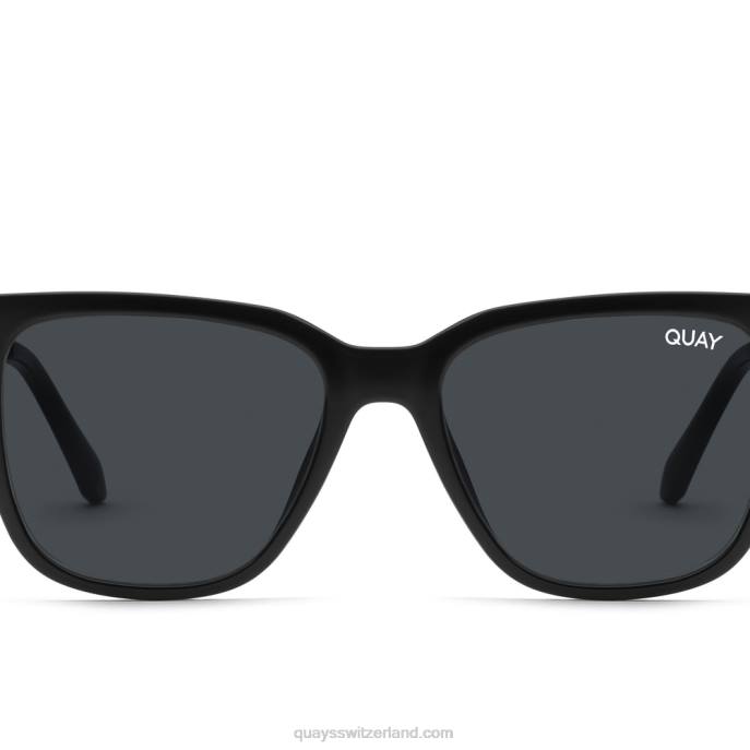 Quay sonnenbrille - kabelgebundener Remix-Empfang 00HB224 schwarz/rauch rxQuay