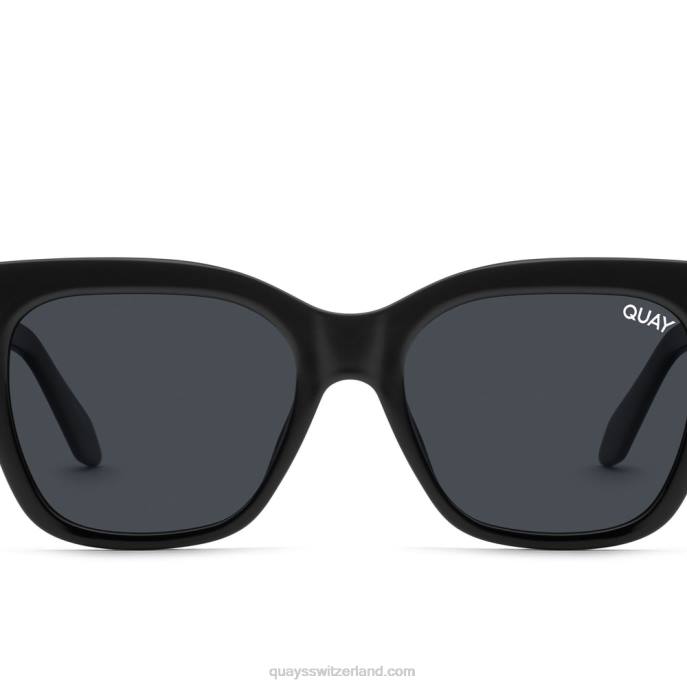 Quay sonnenbrille - markiere mich rx 00HB236 schwarz/rauch rxQuay