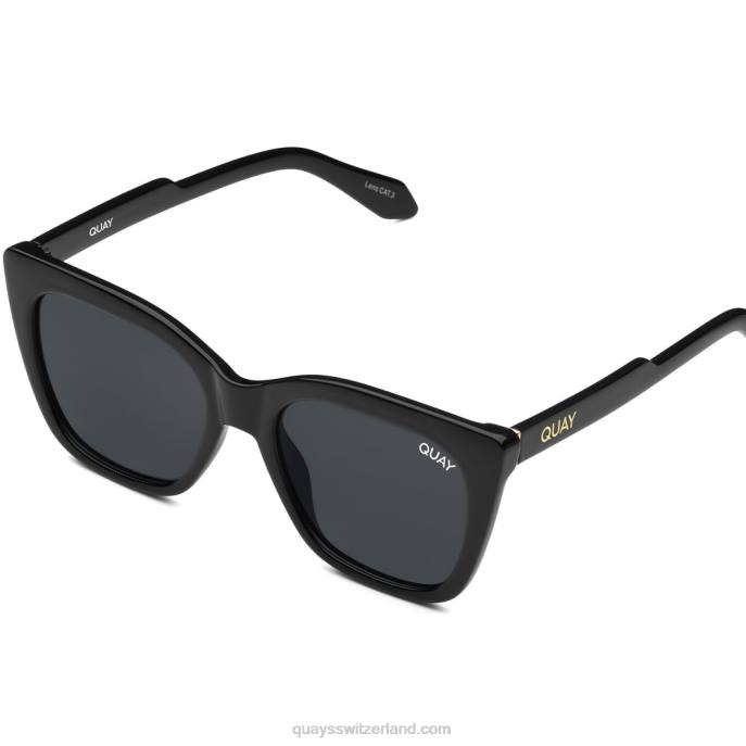 Quay sonnenbrille - markiere mich rx 00HB236 schwarz/rauch rxQuay