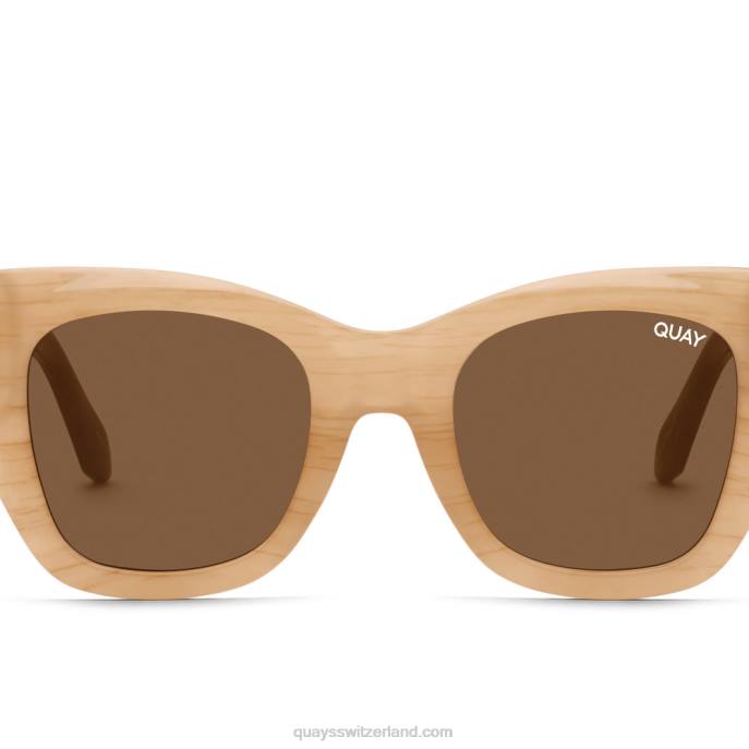 nach stunden abschrägung rx 00HB226 elfenbein schildpatt gestreift/braun rxQuay - Quay brille