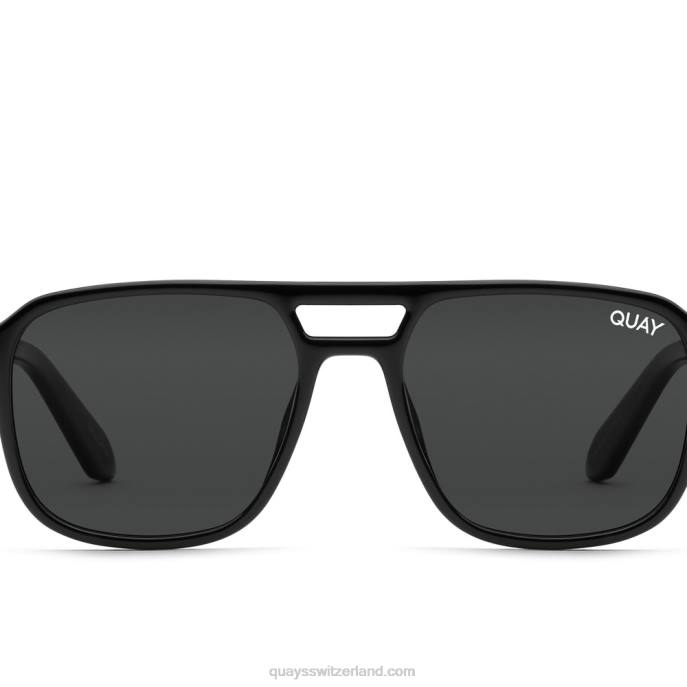 Quay sonnenbrille - on-the-fly rx 00HB278 schwarz/rauch rxQuay