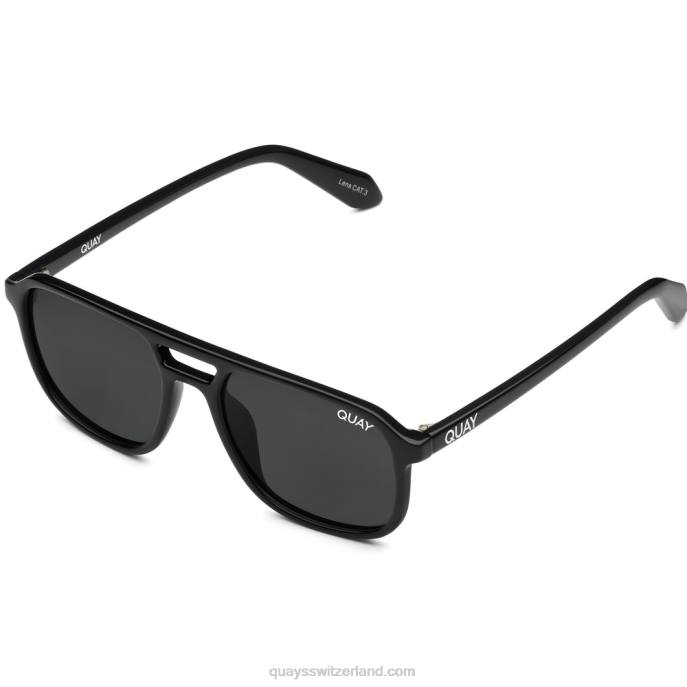 Quay sonnenbrille - on-the-fly rx 00HB278 schwarz/rauch rxQuay